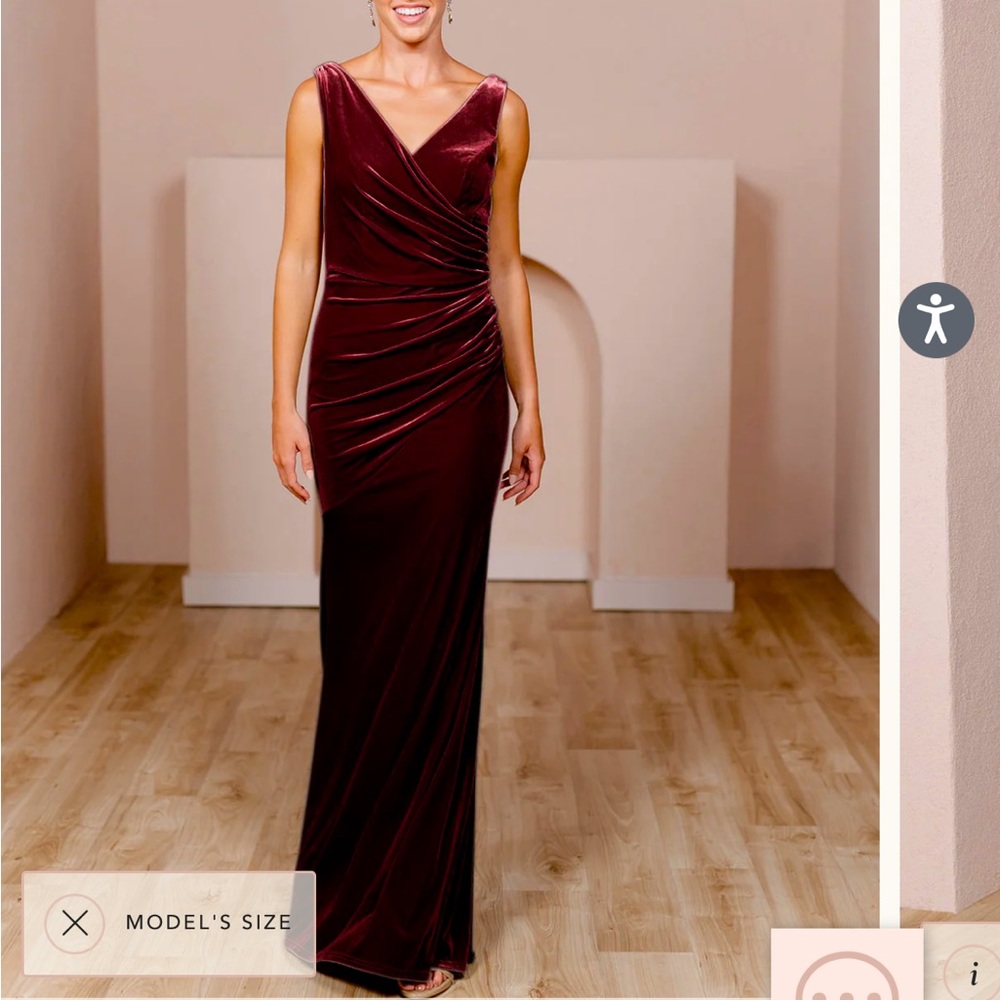 Revelry Velvet Burgundy Maxi Dress
